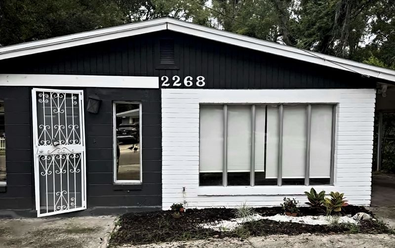 Front of the house, with the house number 2268